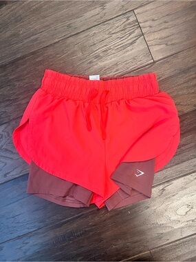 Gymshark Women's Bright Layered Athletic Shorts